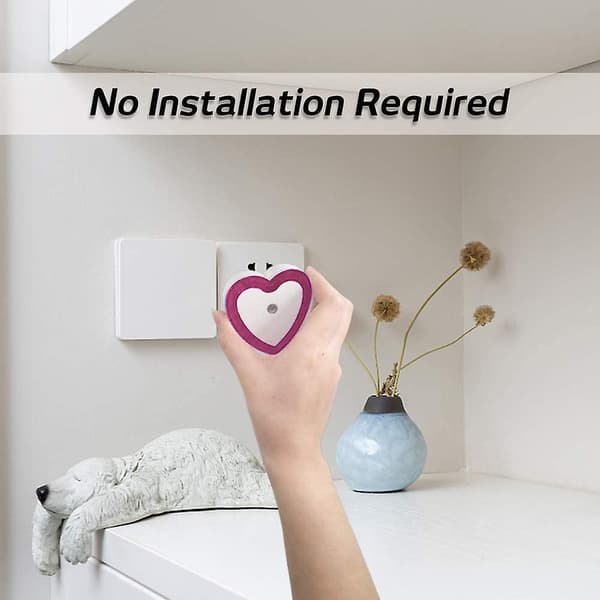 Hjerteformet smart lysstyret induktionsnattelys til hjemmet style1