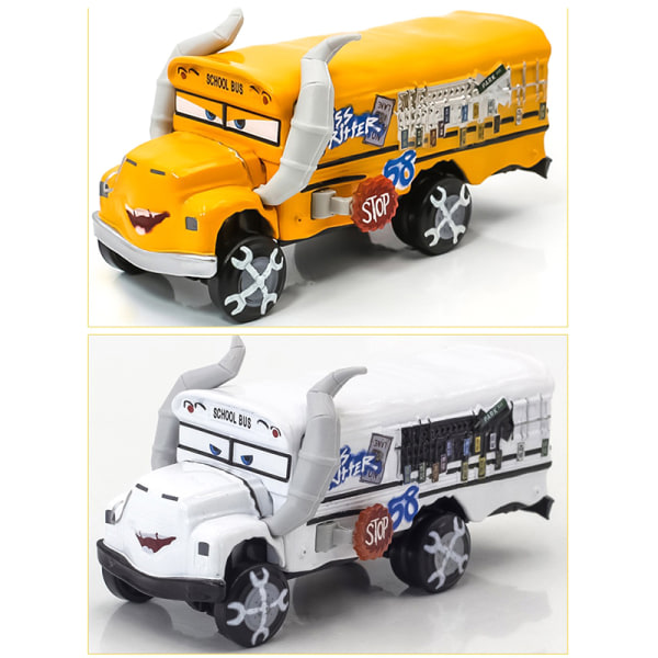 Pixar Cars Diecast-kokoelma Miss Fritter -malliautolelu, keltainen