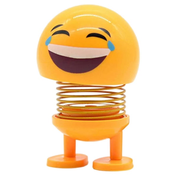 Auton jousella varustettu heiluva pää -nukke, personoidut jouset, tanssiva hahmo, lelut, auton kojelaudan koriste No. 3 Laugh and Cry