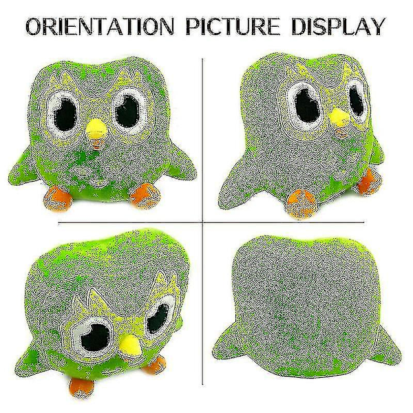30cm Duolingo Plushie Duo 10 års jubilæum grøn ugle gave til børn dukke plys legetøj 20cm