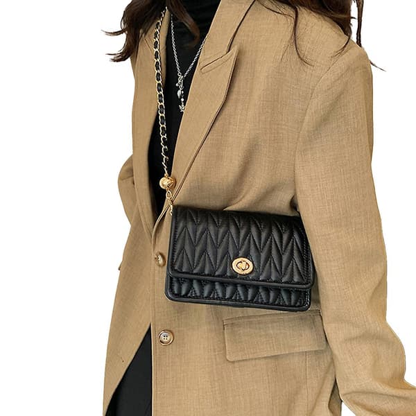 Crossbody tasker til kvinder, hjerteformede clutches. black