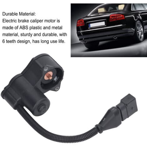 Bageste parkeringsbremsekalibermotor, 6 tænder, Plug and Play 4E0 998 281 B til A8 S8 D3 4E 2002-2010