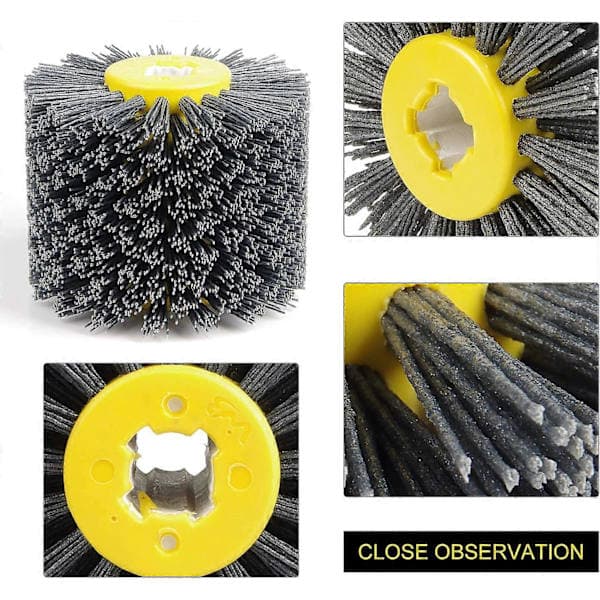 Slibebørster #240 Slibepolerskive Trådbørste Diameter 120mm Sort #240
