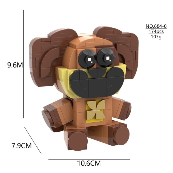Nye Smilende Critters Byggeklodser Smilende Critters Dogday Og Catnap Bloksæt Cat Nap Dog Day Catnat Figur Fødselsdagsgave Dog