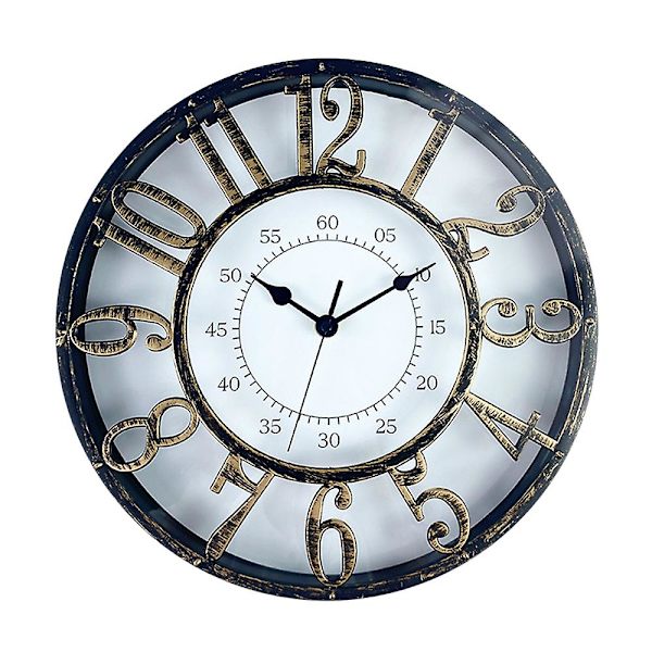12-tommer Kreativ Nordisk Enkel Retro Klok Quartz Klok