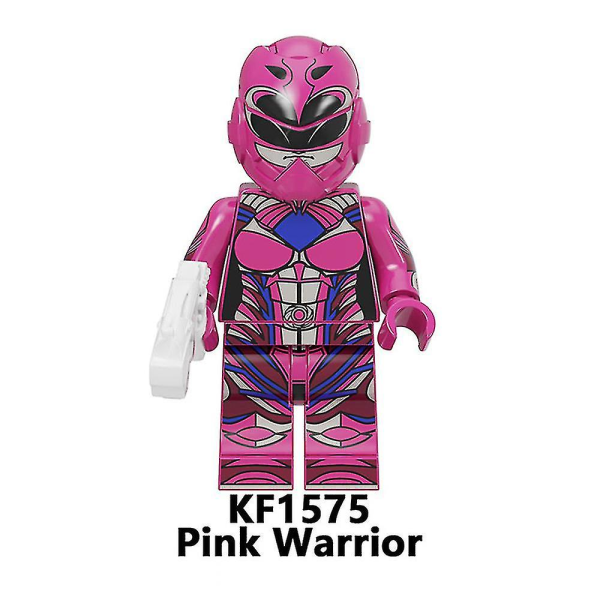 7pcs/set Power Rangers Building Blocks Minifigures Toys Assembly Children Fans Action Figures Collectible Gift