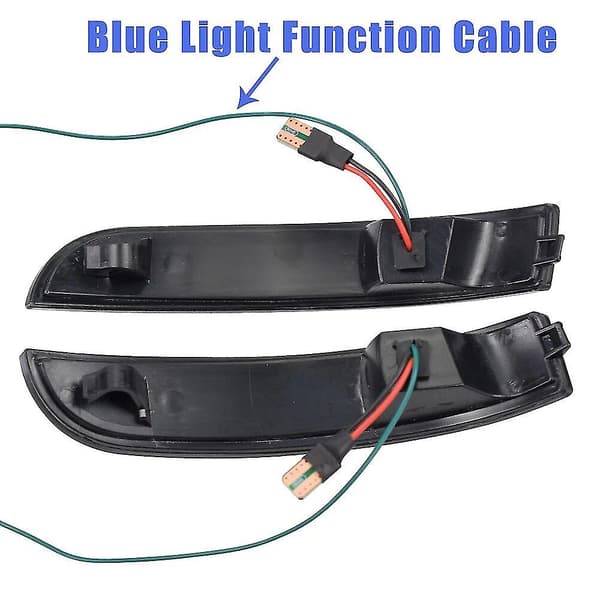 2 stk. Dynamiske Blinker LED Blinklys Røykfylte Flytende Sidespeillys Indikator For Ford Kuga Ecosport 2013-2018