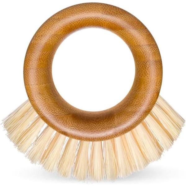 Grönsaksborste, Bambu, Beige, Liten