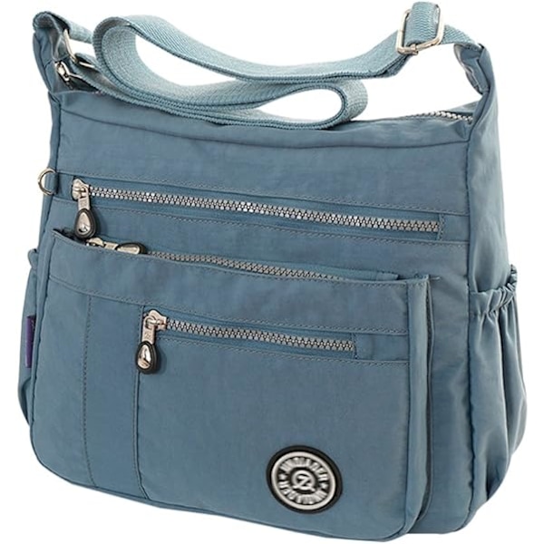 Multifunksjonell Messenger Bag Skulder Bag Håndveske for Kvinner og Jenter, Rouge Grey