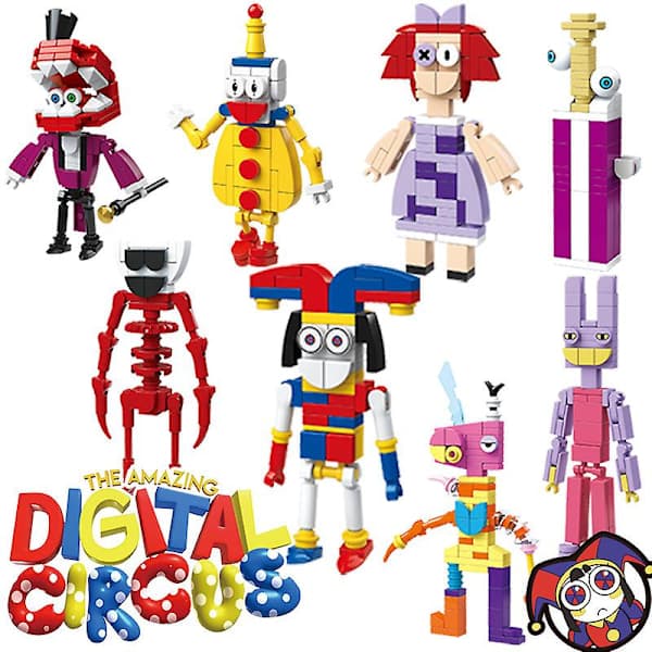 Det fantastiske digitale cirkus byggeklodslegetøj