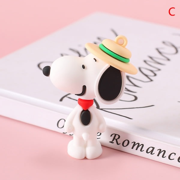 Cartoon Anime Snoopy Dog Kawaii Nyckelringar Bil Nyckelring Nyckel Ring 4#