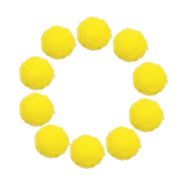 10 stk Gjenbrukbare vannballer, nyhet og morsomme vannleker, badeballer, absorberende bomullsballer Yellow