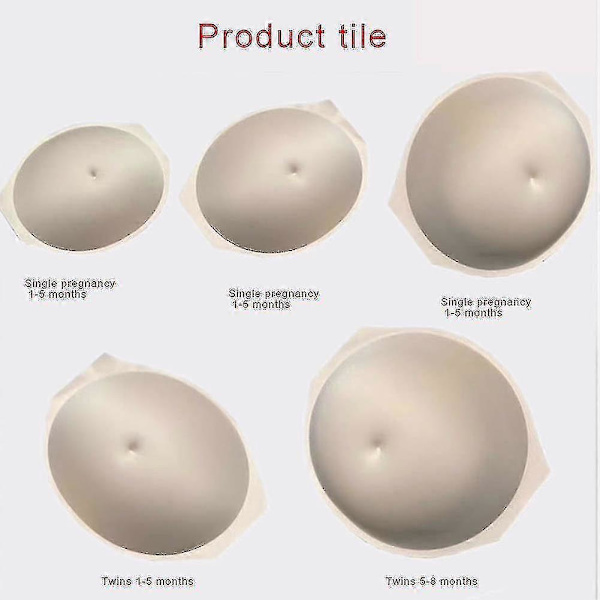 Simuloitu Raskaana olevan Vatsan Tummy Bump Näyttelijän Cosplay-rekvisiitta Hengittävä Lavalla Esitys-u