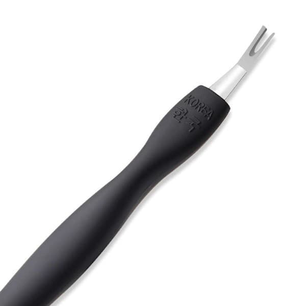 Neglebåndskniv + skyver svart