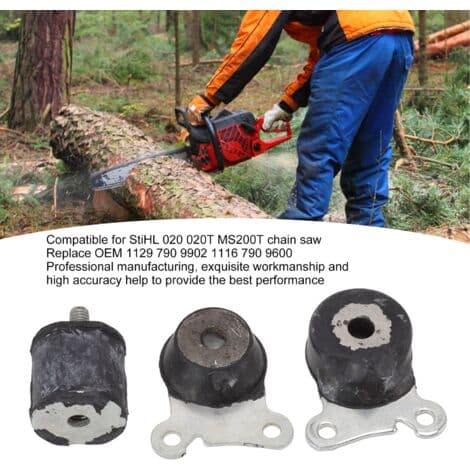 Ringbuffer til StiHL 020 020T MS200T motorsave – Lavet af ABS og rustfrit stål – Nem og sikker installation