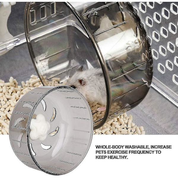 13cm Hamsterin juoksupyörä Akryyli Pieni lemmikkieläinten juoksumatto Rotta Lemmikit Harjoituspyörä Juoksupeli Lelu Hiljainen Pestävä Juoksupyörä Hy