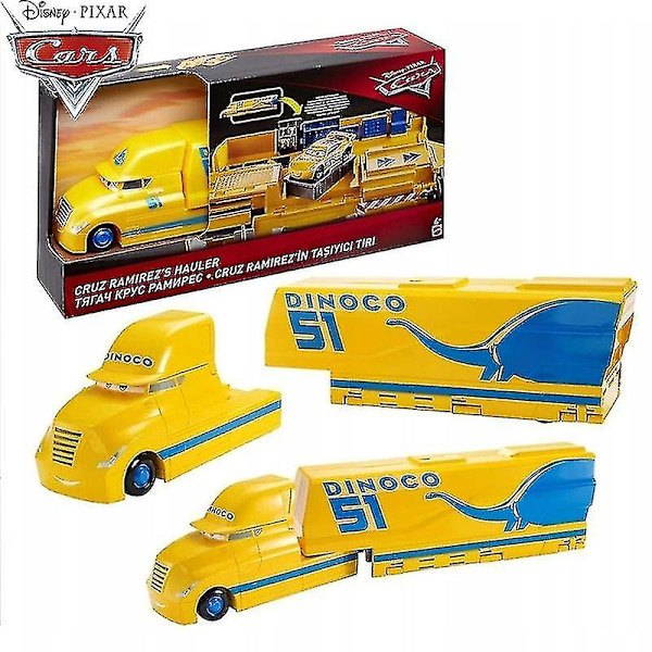Pixar Cars 3 -auto, lelut pojille, Salama McQueen Cruz Ramirez Myrsky Jackson Mack Haouler, Muodonmuutoskuljetin - Paineen alaisena ja leluajoneuvot 12