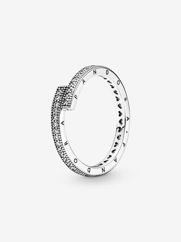 Pandora - Kimalteleva Limittäinen Sormus - Sterlinghopea Circumference: 54mm