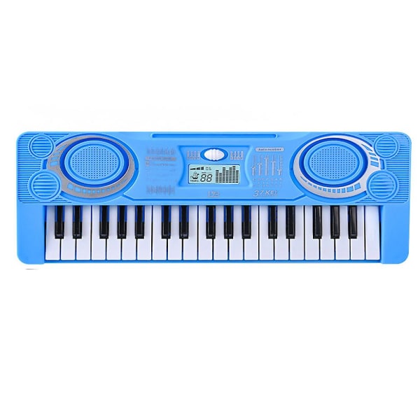 Lasten pianolelu 37 näppäimellä, kannettava pianolelu lapsille blue