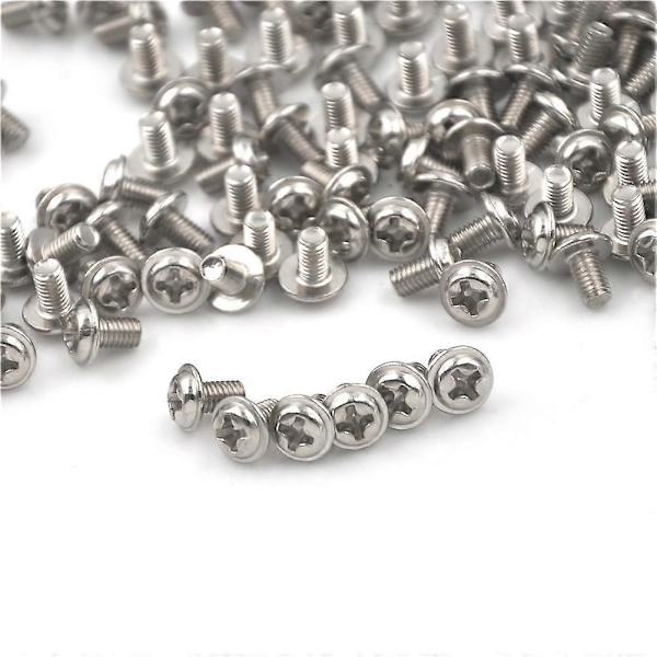 100 kpl M3 ruuvi M3X5 5mm PC-kotelo Kovalevy Tarkkuus PSU 6/32 Kuusioruuvit tietokoneen levyke DVD ROM emolevylle 7mm