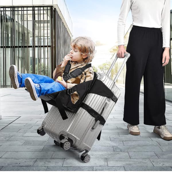 Rejsesæde, kuffert med sæde til børn, håndbagage med sæde, foldbart rejsesæde til børn, småbørnsbærer til håndbagage