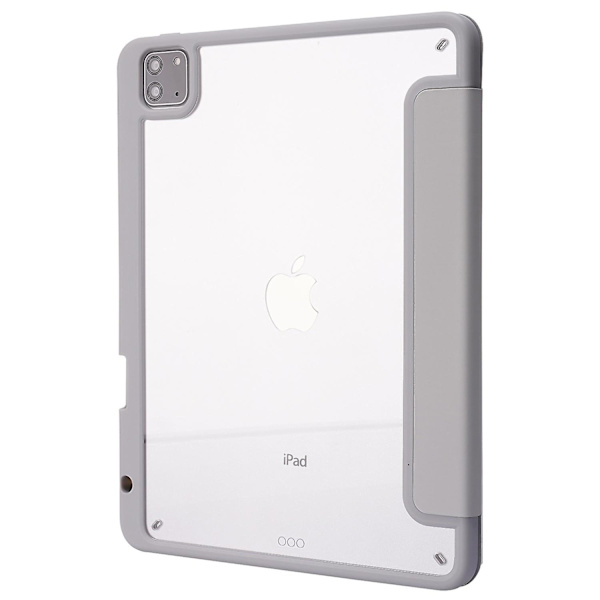 Fodral till iPad Pro 13 (2024) Origami Ställ Läder Tabletskydd med Auto Wake / Sleep - Grå Multicolor Grey