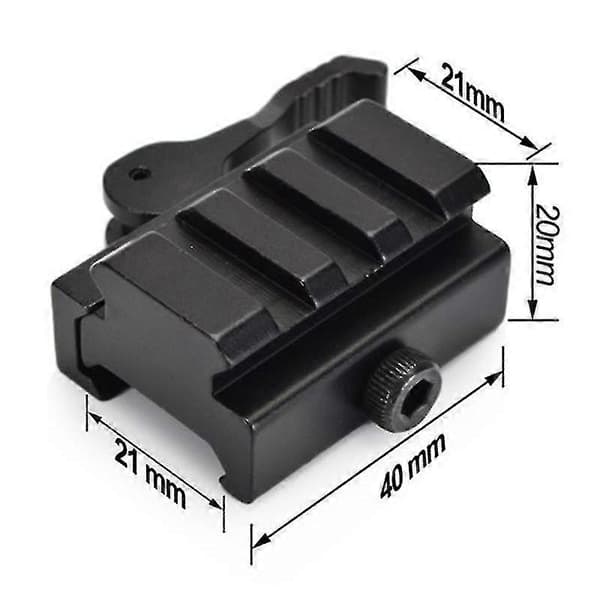 3-spårs QD snabbfäste med spak, 20 mm skenadapter, lågprofil R Shytmv