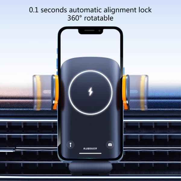 Biltelefonhållare Montering Instrumentbräda Luftventil Bilhållare Solcellsladdning Smartphones Klämma Stativ null - Universal model