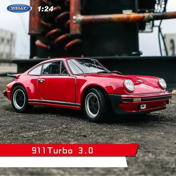 Welly 1:24 Porsche 911 Gt3 Rs Blå Bilmodell Legering Bilmodell Simulering Bildekorasjon Samling Gaveleke Dødstøpt Modell Gutte Leke 911 Turbo 3.011