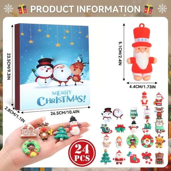 Adventskalender 2026 – 24 dagars nedräkning med 24 mjuka minifigurer