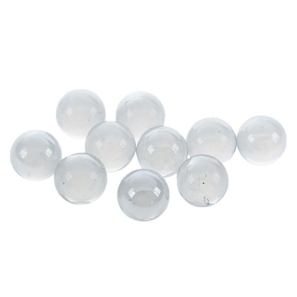 20 kpl lasikuulaa 16 mm lasikuulaa Knicker lasipalloja koristeväri Nugget-lelu sininen ja läpinäkyvä