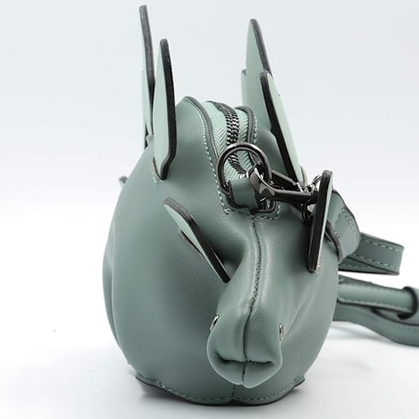 Dinosaurie axelväska, PU Stegosaurus CrossBody väska för flickor kvinnor A-blue