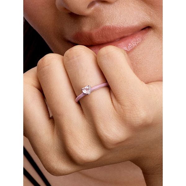 Pandora - Rosa Chakra Hjertering - Sterling sølv Circumference: 54mm