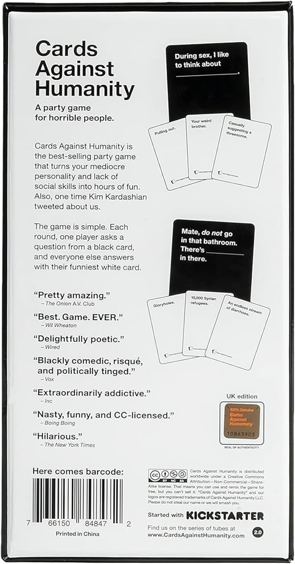 Cards Against Humanity: UK Udgave