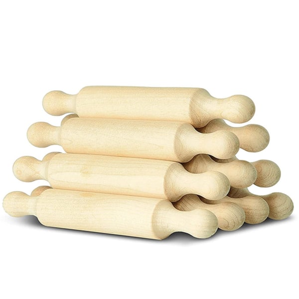 Wooden 6 Inches Long Kitchen Baking Rolling Pin For Children Fondant