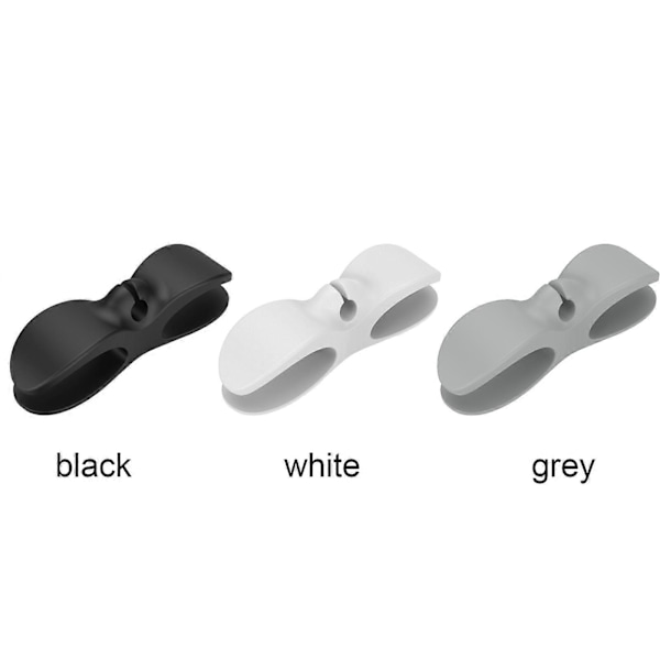 Silikon Ledningsholder Organizer Klips Kabelvikler For Kjøkkenapparater 2023 Ny grey