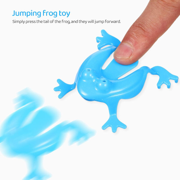 16 stk Froskehoppingleke Finger Pressing Hoppende Frosker Sprettende Froskeleke for Barn Bursdager Festfavoritter