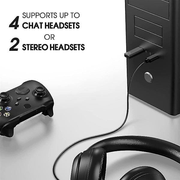 Trådløs spil-adapter til controller til Windows 7/8/8.1/10/11 spiltilbehør Hy