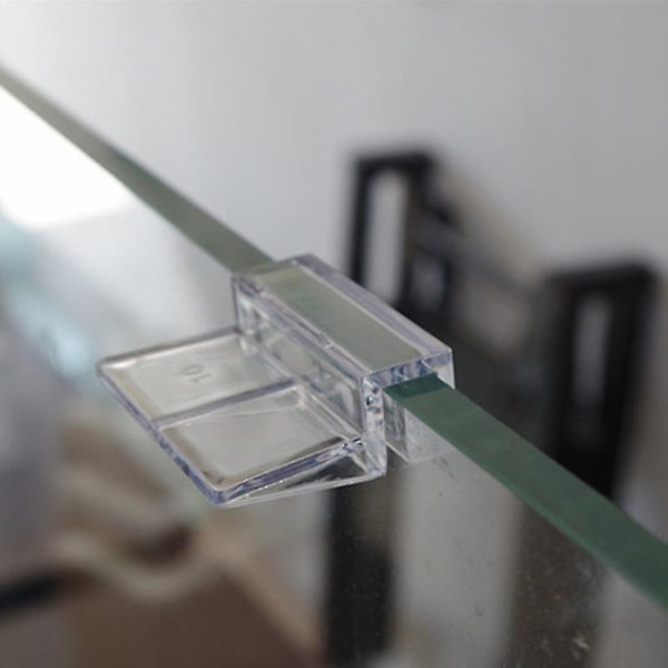 4 stk. 6/8/10/12 mm akryl akvarium fiskeglas fast dæksel klip klemme beslag holder hylde lampe