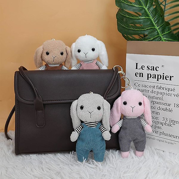 Mystery Plush -lahja, sokea onnenlahja 4 tuumanen kanipehmolelu avaimenperä täytetyt lelut lapsille yllätys pehmolelu pehmoeläin pehmolelu brown rabbit
