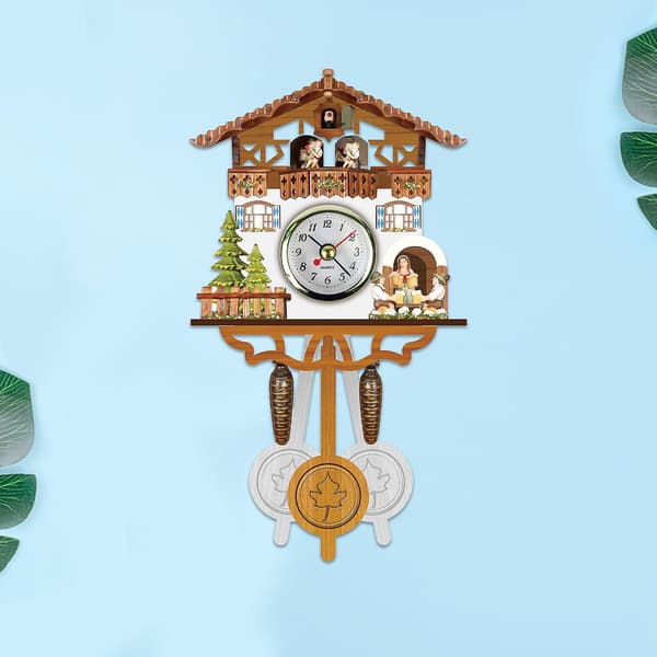 Käkikello Käkikello Seinäkello Chime Herätyskello Retro Kello Puinen Olohuonekello