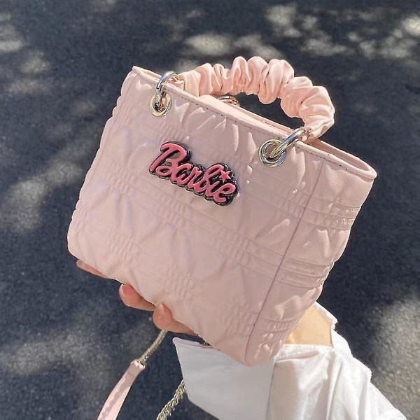 Barbie väska dam drömskt handväska Kawaii flickor axel crossbody tote väskor anime dam shopping påse