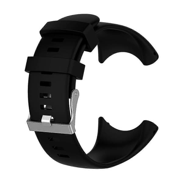 Silikoninen korvaushihna Suunto Core All Black -urheilukelloon, musta Black