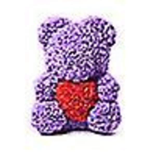 2024 40 cm teddybjørn rosenhjerte bamse kunstig blomst Valentinsdagsgave mixed color