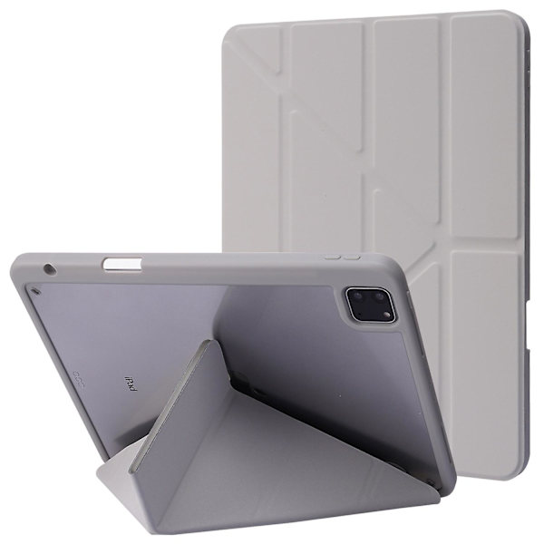 Fodral till iPad Pro 13 (2024) Origami Ställ Läder Tabletskydd med Auto Wake / Sleep - Grå Multicolor Grey
