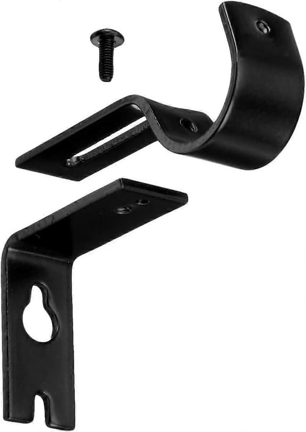 Justerbart väggfäste, set om 2 svarta Black