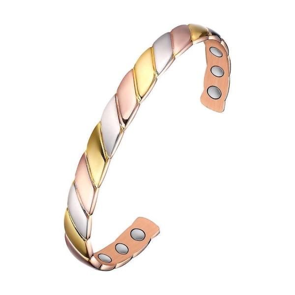 Koppararmband för kvinnor män magnetiskt armband ultrastyrka magneter 99,99% koppar justerbar storlek Bracelet A COLOR