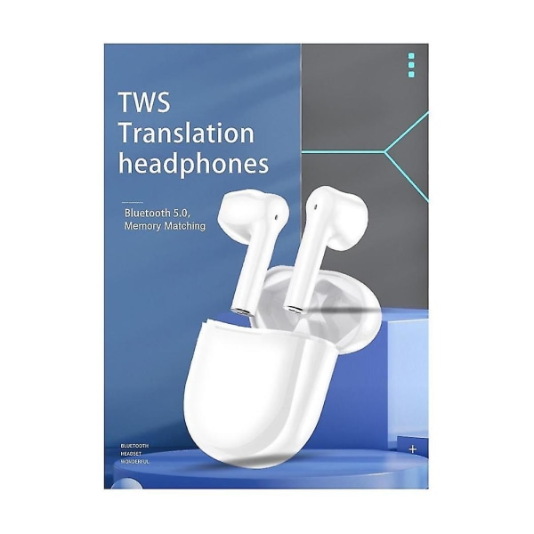 V03 Smart Oversettelse Headset 137 Språk Oversett Stemmeoversetter Trådløs Bluetooth Oversettelse
