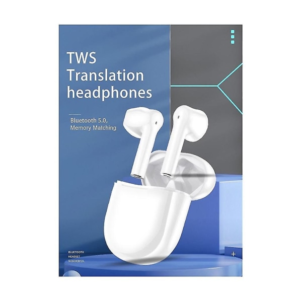 V03 Smart Translation Headset 137 Språk Översätta Röst Översättare Trådlös Bluetooth Översättare