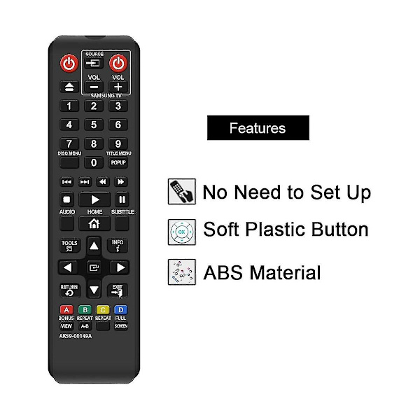 Ak59-00149a Fjernkontroll Erstatning For Dvd Blu-ray-spiller Bdf5100/ -es5300 -fm51 -fm57c -h5100